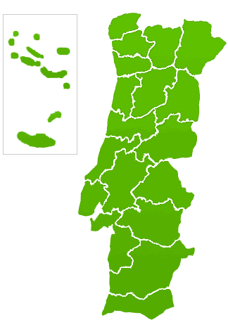 mapa de portugal